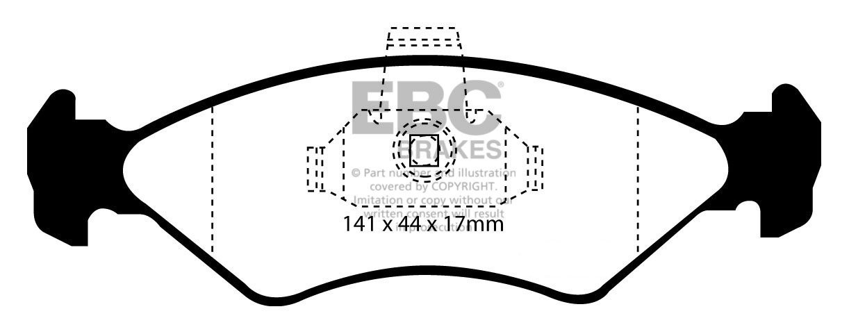 EBC Brakes Mazda 121 1.8 D 96-97 Remblokken voorzijde greenstuff