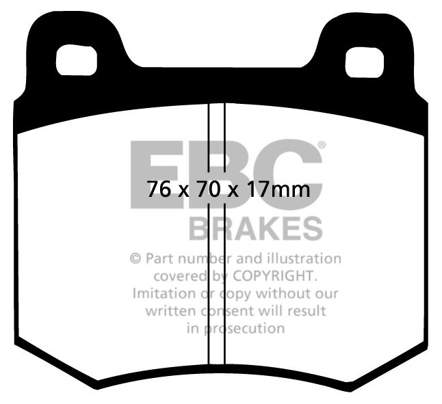 EBC Brakes FORD Consul 2.0 OHC 72-75 Remblokken voorzijde