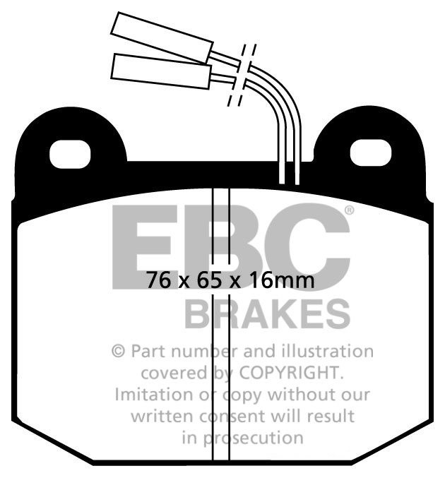 EBC Brakes ALFA ROMEO Alfetta 2.4 TD 83-85 Remblokken voorzijde