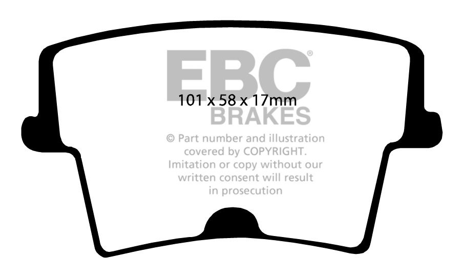 EBC Brakes DODGE (USA) Magnum 3.5 4WD 2005-.. Remblokken achterz