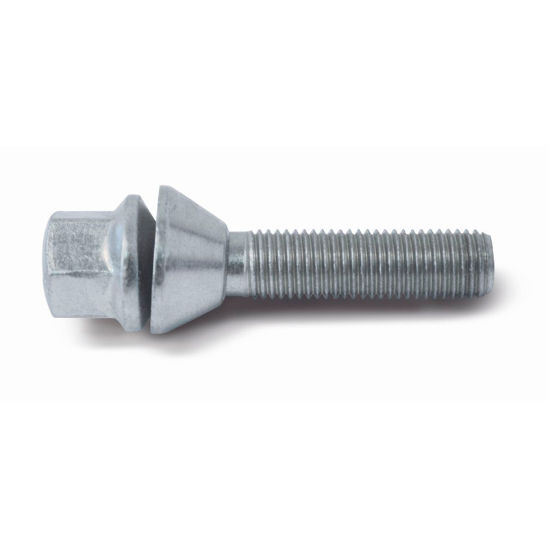 H&R Wielbout konisch met beweegbare ring M12x1.50 - Lengte 44mm (Bv.  Renault, Saab)