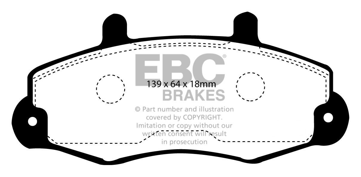 EBC Brakes FORD BEDRIJFSWAGEN Transit 100 91-95 Remblokken voorz