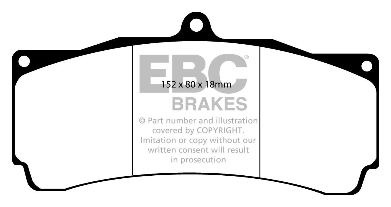 EBC Brakes BMW 330 3.0 (E92) 2010-.. Remblokken voorzijde yellow