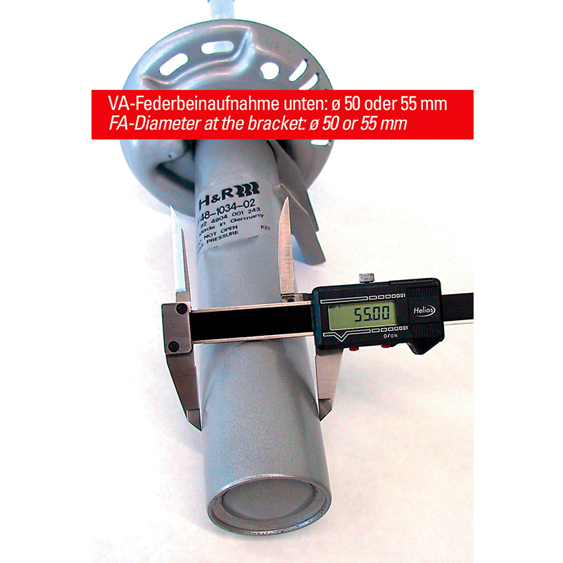 H&R Cupkit Comfort  Volkswagen Golf VI Sedan/Plus 2WD Vanaf 1021kg VA-Last Ø50mm 2008- VA35-40/AA35-40mm
