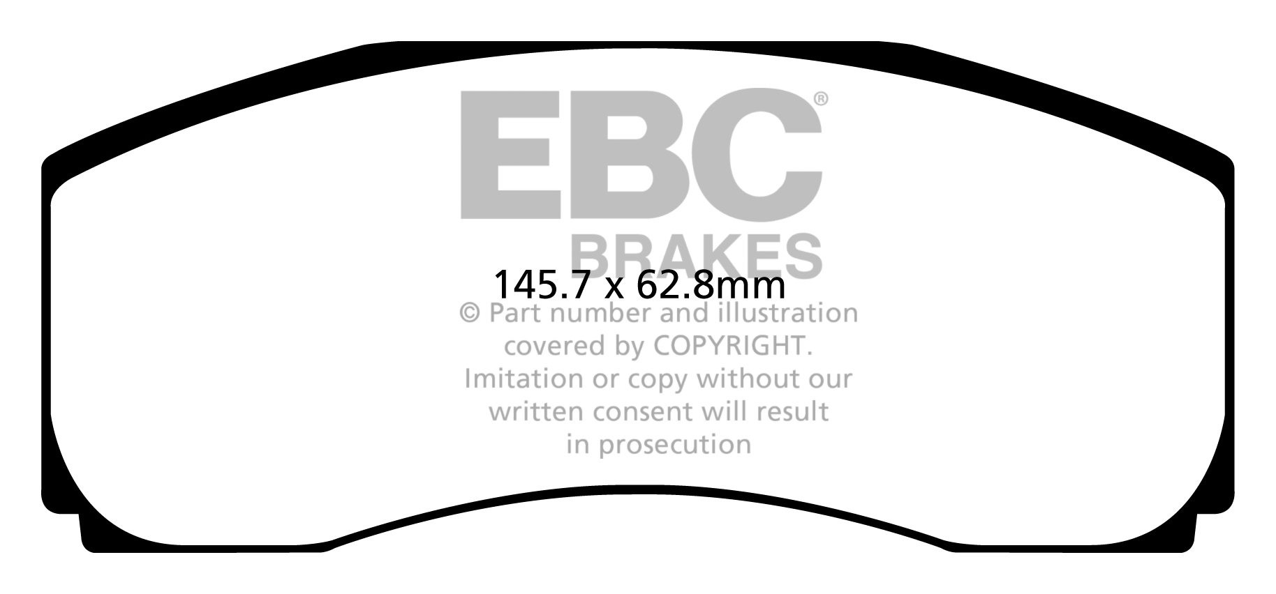 EBC Brakes BMW X3 3.0 Twin TD (35d)(F25) 2011-.. Remblokken acht