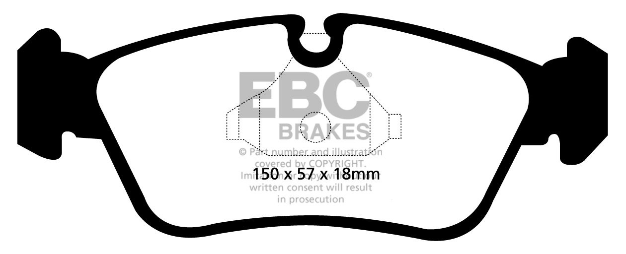 EBC Brakes BMW 316 1.8 (E90) 2005-.. Remblokken voorzijde