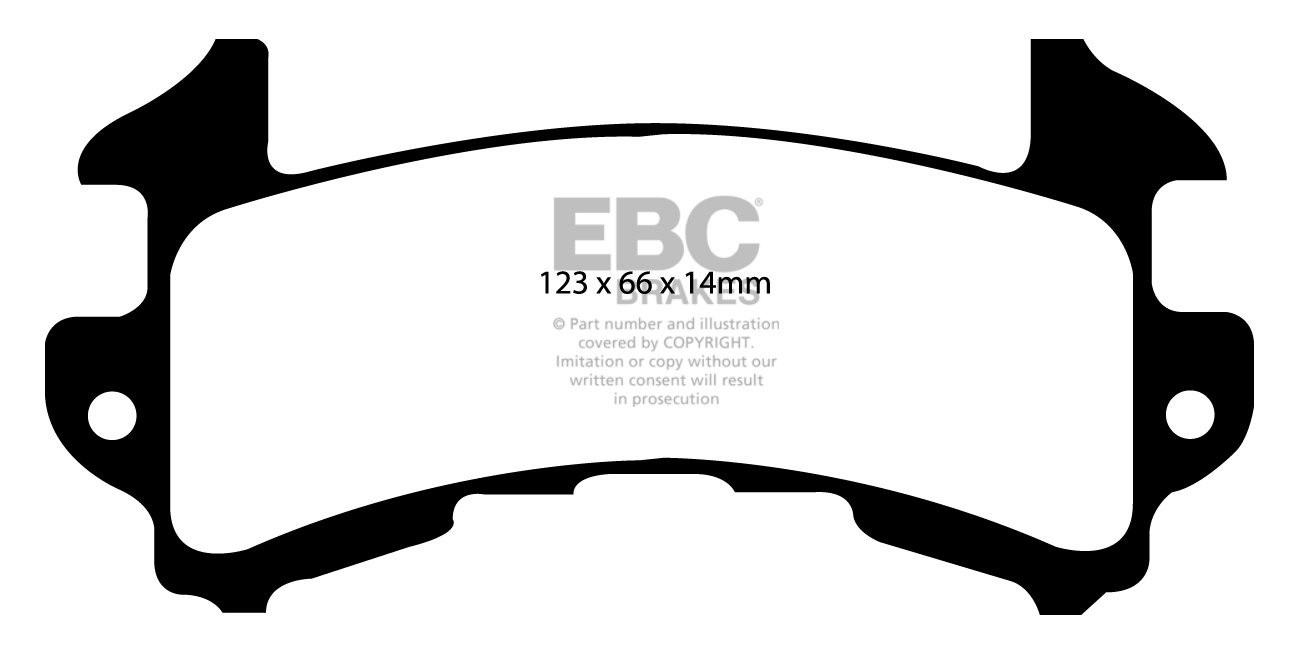 EBC Brakes PONTIAC Firebird 6.6 78-79 Remblokken achterzijde gre