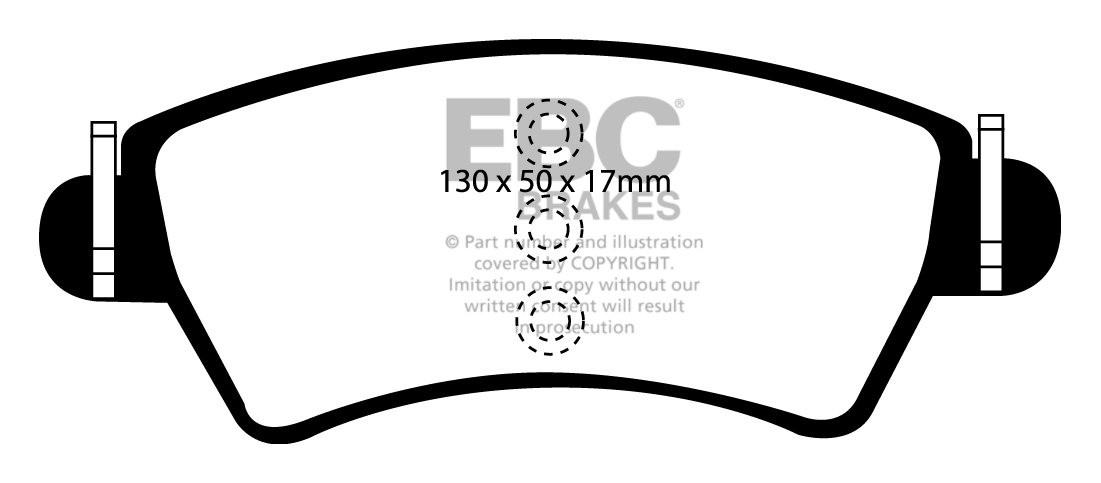 EBC Brakes PEUGEOT 306 2.0 TD 99-2000 Remblokken voorzijde green