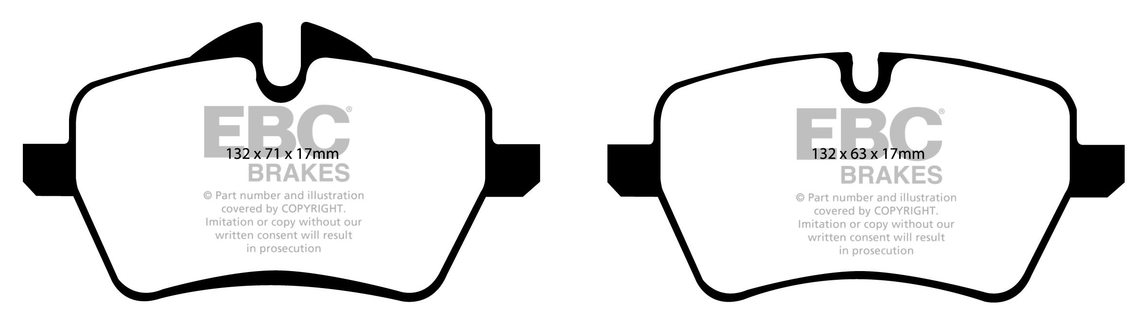 EBC Brakes BMW Mini Countryman 1.6 2010-.. Remblokken voorzijde
