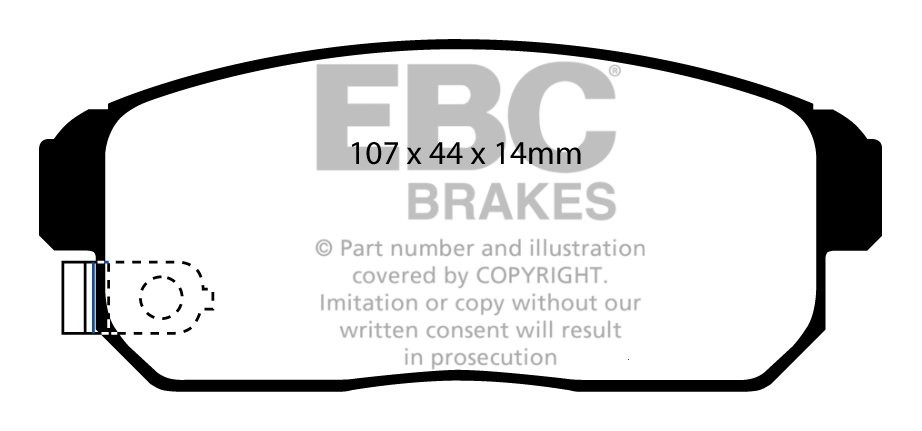 EBC Brakes TRIUMPH TR5 2.5 67-68 Remblokken voorzijde greenstuff
