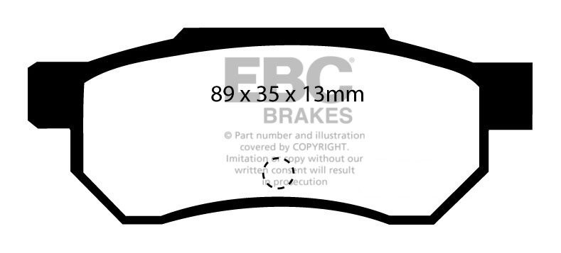 EBC Brakes HONDA Integra (Not UK) 1.8 (DB8) 93-2001 Remblokken a