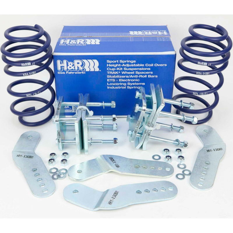 H&R Verlagingsveren  Volkswagen Caddy/Life 2WD tot 1130kg VA-Last 2004- VA40/AA60mm
