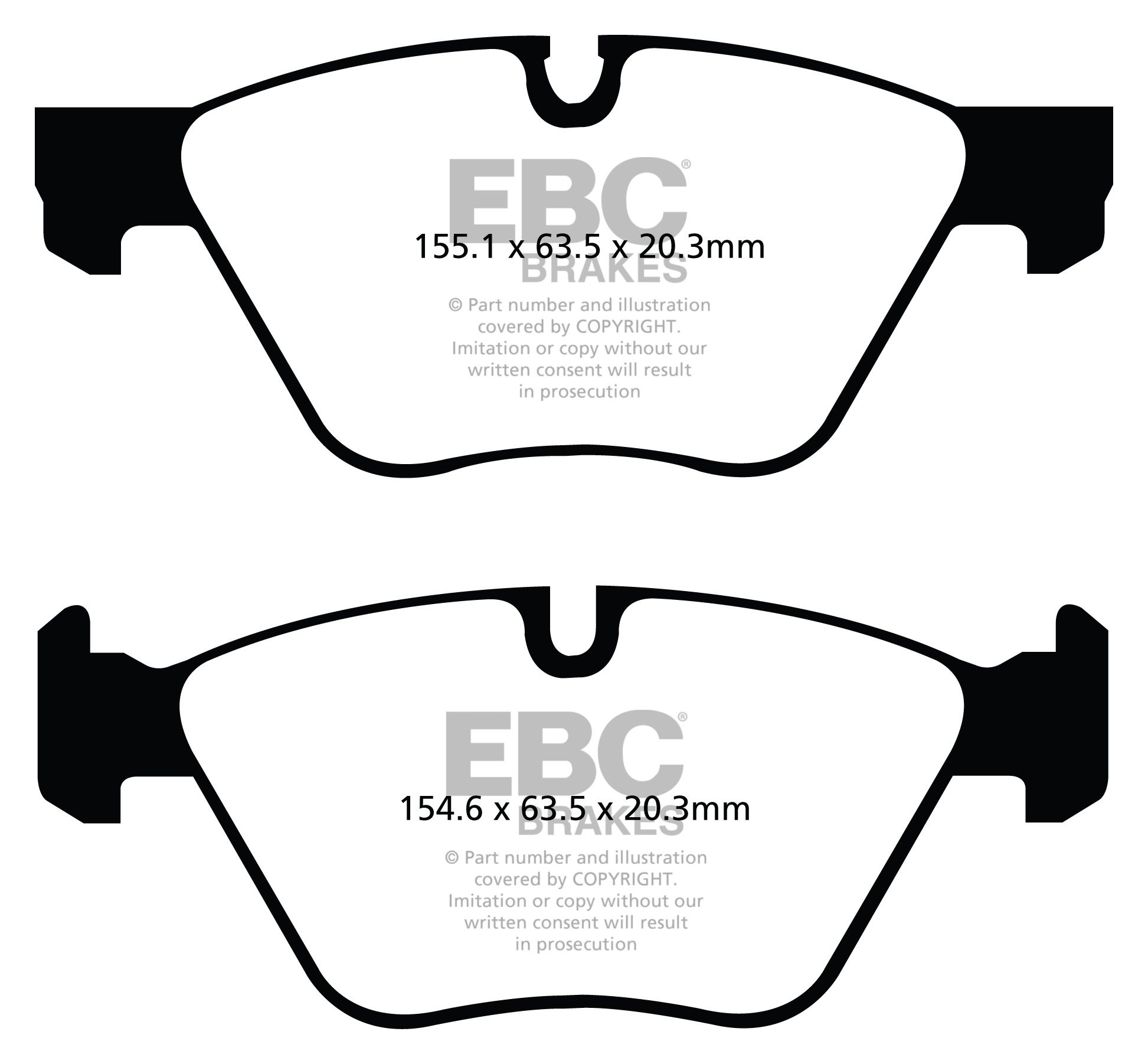 EBC Brakes BMW 320 2.0 (E93) 2010-.. Remblokken voorzijde