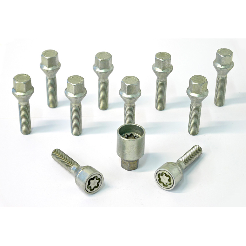 H&R Wielboutenset konisch M12x1.50 - Lengte 43mm - 10 stuks - incl. wielsloten