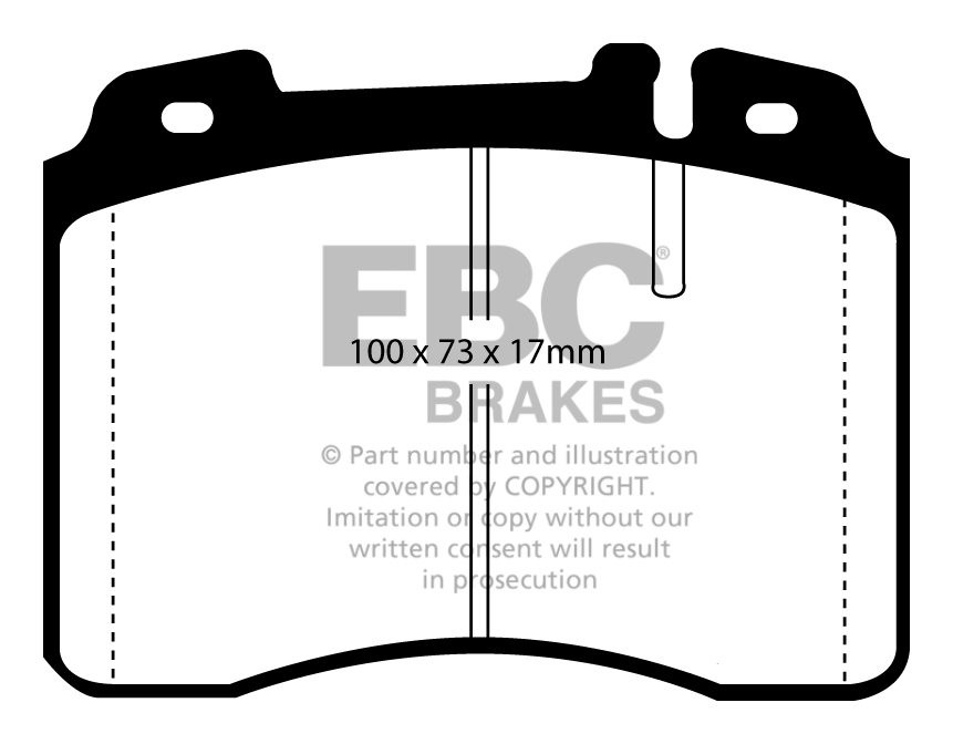 EBC Brakes MERCEDES SL-Class (R129) SL280 96-99 Remblokken voorz