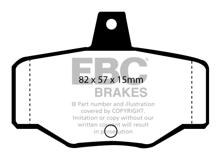 EBC Brakes NISSAN Almera Tino 1.8 2000-2006 Remblokken achterzij
