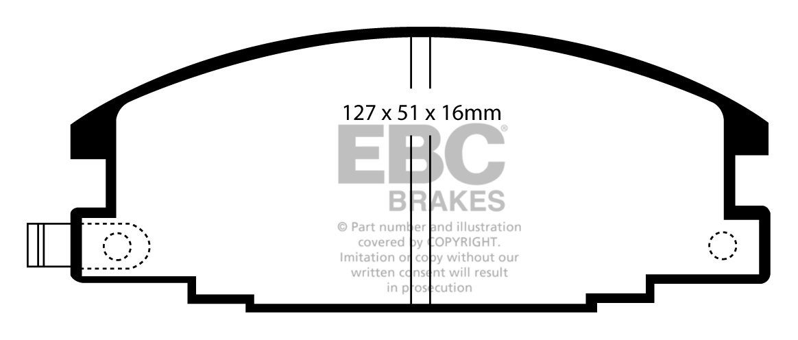 EBC Brakes VAUXHALL (OPEL) Frontera 2.4 91-95 Remblokken voorzij