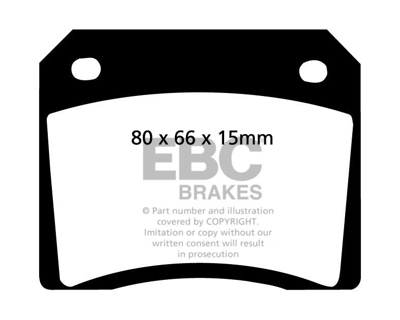 EBC Brakes JENSEN Interceptor 7.2 71-76 Remblokken achterzijde y