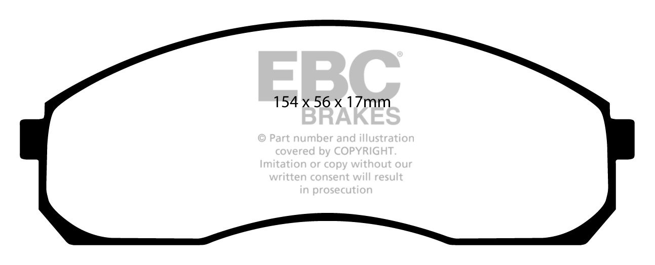 EBC Brakes KIA Sedona 2.5 2000-2006 Remblokken voorzijde greenst