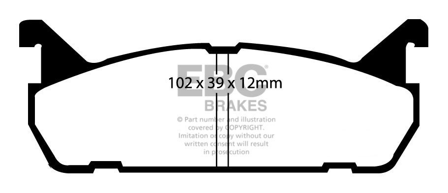 EBC Brakes Mazda MX5 1.6 89-98 Remblokken achterzijde greenstuff