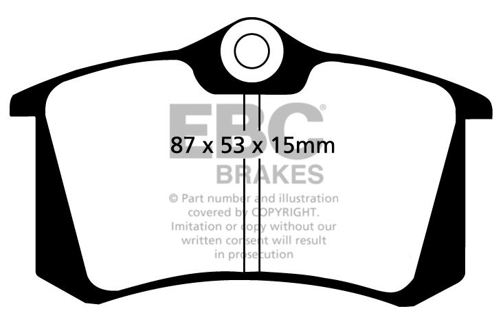 EBC Brakes VW Caddy Maxi 1.6 TD 2010-.. Remblokken achterzijde g
