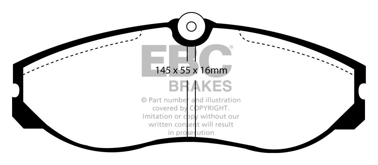 EBC Brakes FORD Maverick 2.7 TD 93-99 Remblokken voorzijde