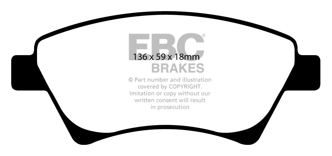 EBC Brakes RENAULT Grand Scenic 2.0 (163) 2004-2005 Remblokken v