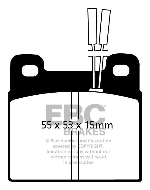 EBC Brakes ALFA ROMEO SZ Coupe 3.0 92-94 Remblokken achterzijde