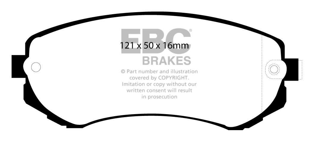 EBC Brakes NISSAN Silvia (S14) 2.0 93-96 Remblokken voorzijde