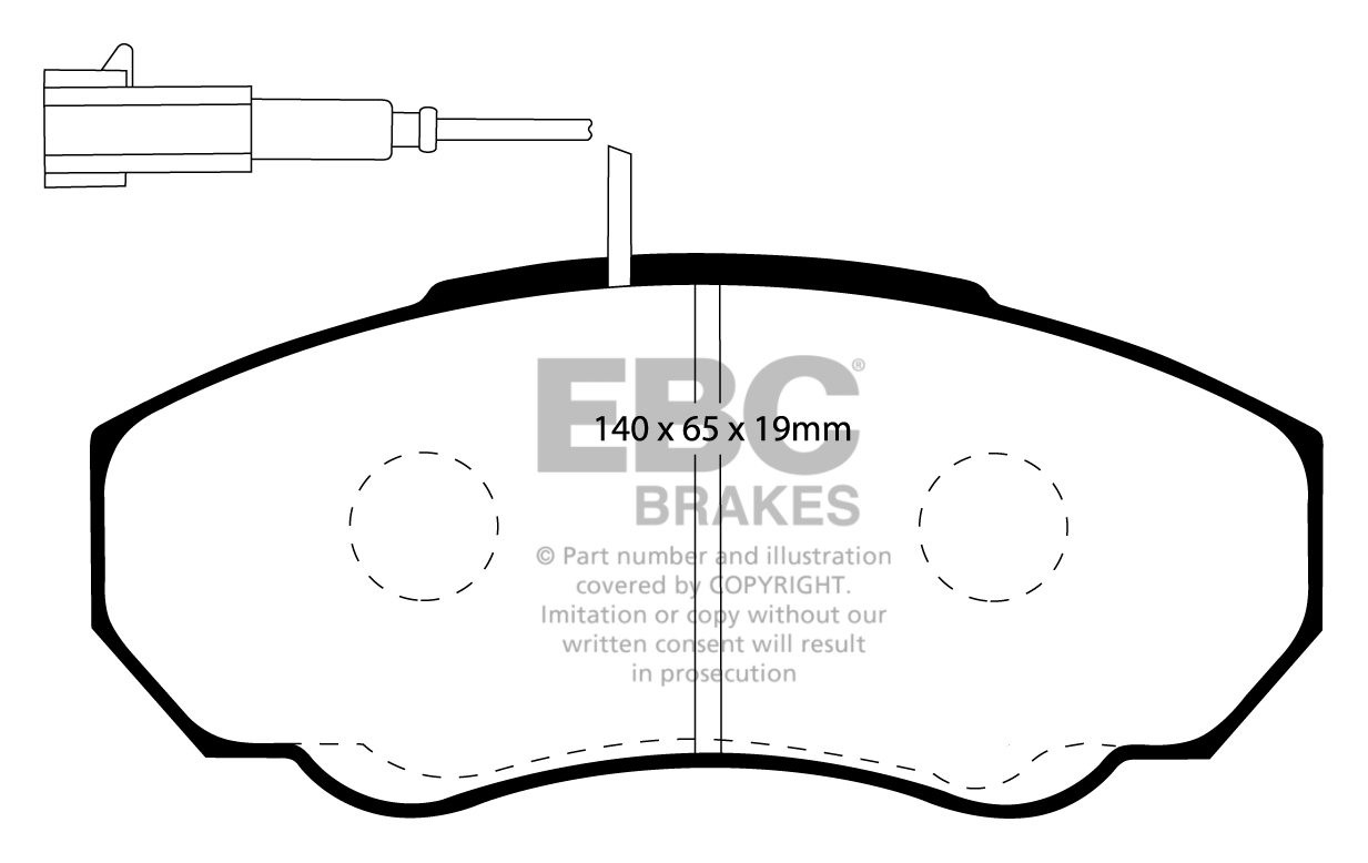 EBC Brakes FIAT BEDRIJFSWAGEN Ducato 2.3 TD 2003-2006 Remblokken
