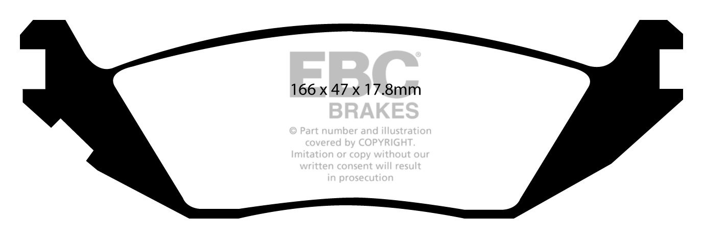 EBC Brakes PEUGEOT 504 2.7 79-86 Remblokken achterzijde