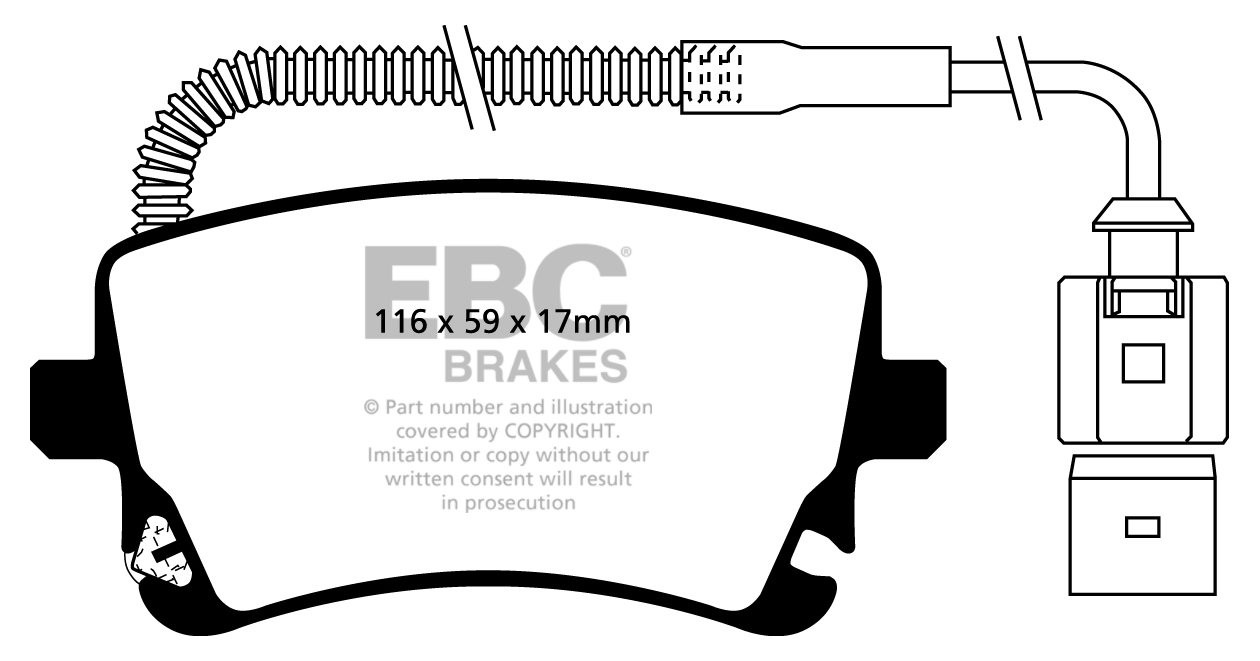 EBC Brakes AUDI A6 4F Allroad 3.0 Supercharged 2010-.. Remblokke