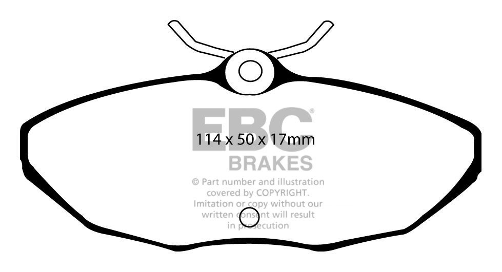 EBC Brakes LINCOLN LS 3.9 2000-2006 Remblokken achterzijde