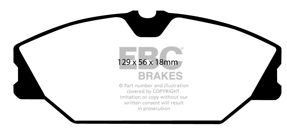 EBC Brakes RENAULT Megane Scenic 2.0 99-2003 Remblokken voorzijd
