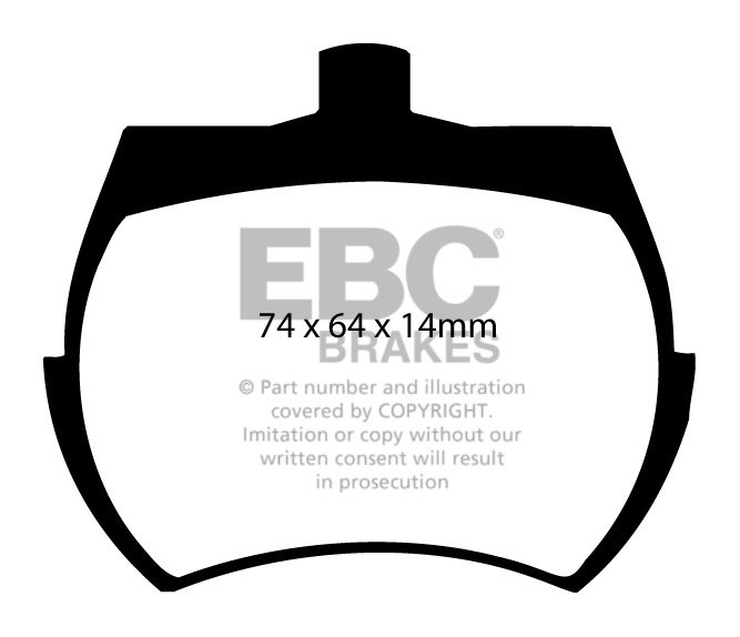 EBC Brakes AUSTIN Mini 1275 GT 74-80 Remblokken voorzijde