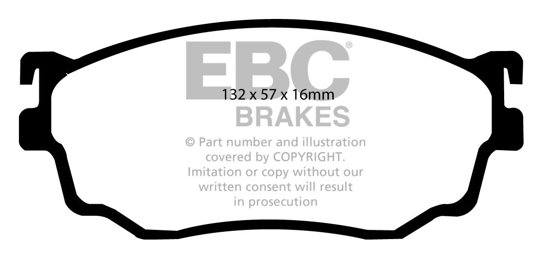 EBC Brakes Mazda 323 2.0 2001-2004 Remblokken voorzijde