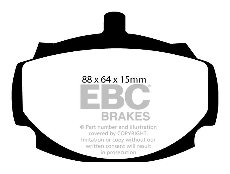 EBC Brakes VW BEDRIJFSWAGEN LT 28 97-2006 Remblokken voorzijde