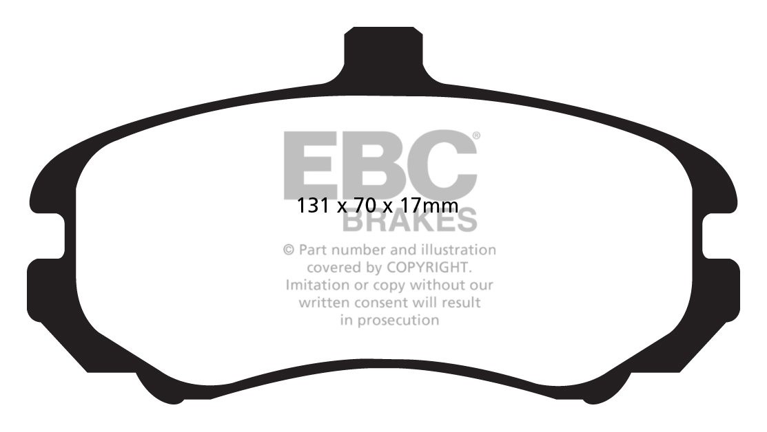 EBC Brakes HYUNDAI Elantra 1.6 2003-2005 Remblokken voorzijde