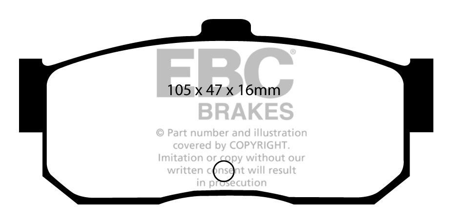 EBC Brakes NISSAN Almera 1.4 (ABS) 98-2000 Remblokken achterzijd