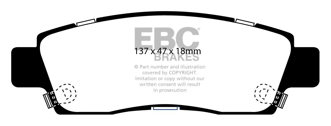 EBC Brakes CHEVROLET Trailblazer 4.2 2006-2009 Remblokken achter
