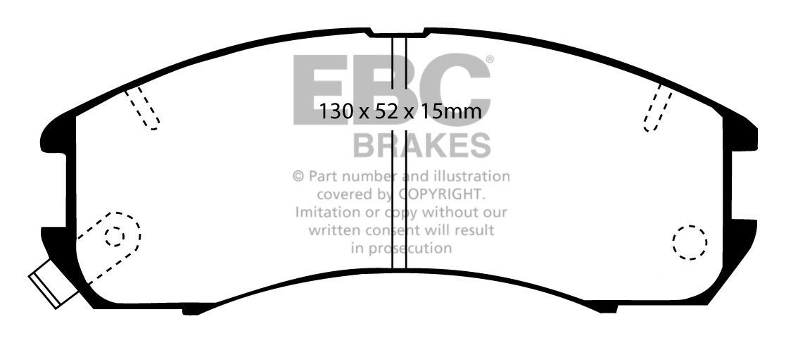 EBC Brakes FORD Probe 2.5 92-93 Remblokken voorzijde