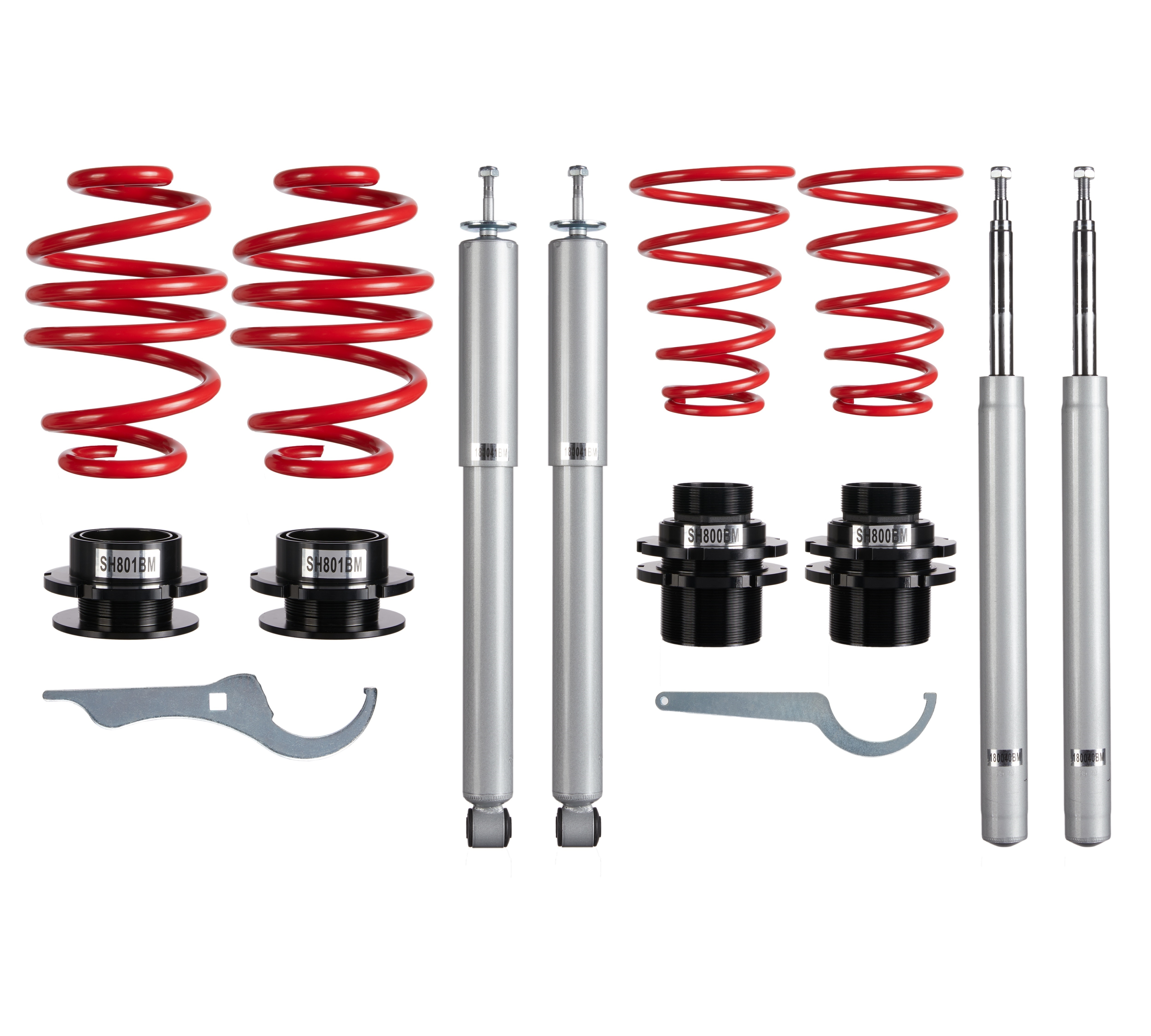 Schroefset BMW E30 316/316i/318i/320i/323i/325i/324D/TD, 11.82-1.91, slechts 51 mm schokdemper