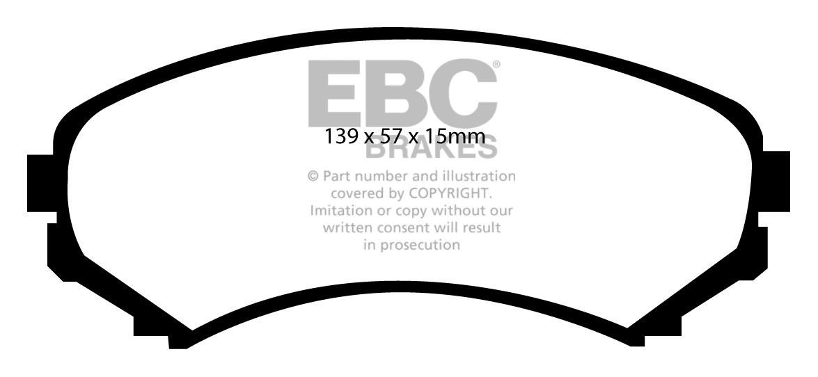EBC Brakes MITSUBISHI Pajero 3.2 TD (V88) 2006-.. Remblokken voo