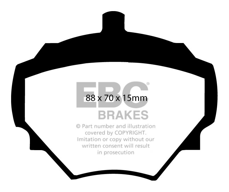 EBC Brakes LAND ROVER Defender 90 3.9 1998 Remblokken achterzijd