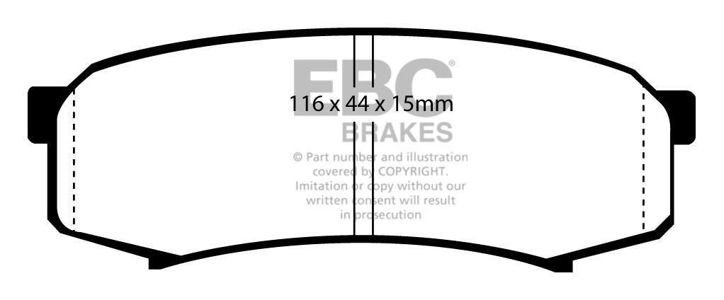 EBC Brakes TOYOTA Landcruiser 3.4 (VZJ95R) 96-2003 Remblokken ac