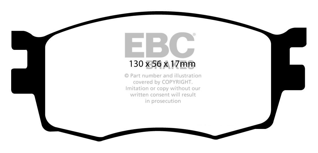 EBC Brakes HYUNDAI i-20 1.4 2009-.. Remblokken voorzijde