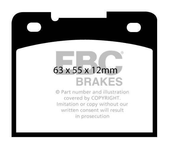 EBC Brakes VOLVO 940 2.3 16v 90-97 Remblokken achterzijde