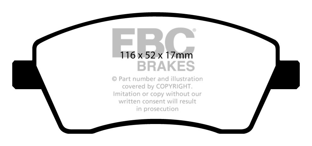 EBC Brakes RENAULT Grand Modus 1.5 D (80) 2007-.. Remblokken voo