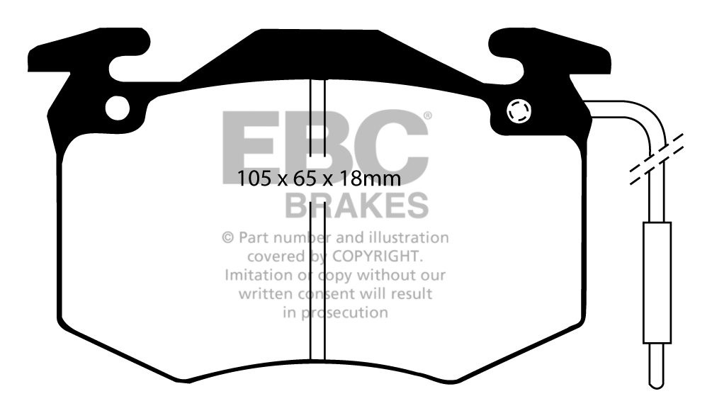 EBC Brakes RENAULT Alpine 2.9 (A310) 82-85 Remblokken voorzijde
