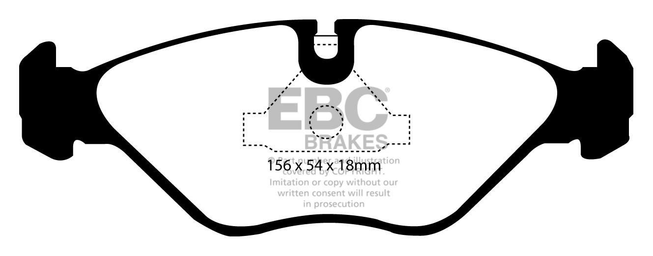 EBC Brakes SAAB 9000 2.0 89-94 Remblokken voorzijde